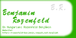 benjamin rozenfeld business card